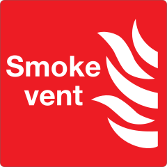 Smoke Vent Sign Sticker
