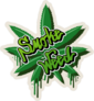 Smoke Weed Leaf Sticker