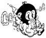 Smoking Vape Monkey Sticker