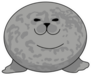 Smooth Seal Circular Cartoon Sticker