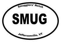 Smugglers Notch Oval Sticker