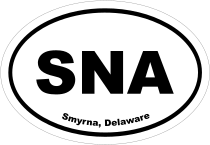 Smyrna, Delaware Oval Stickers
