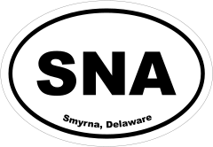 Smyrna, Delaware Oval Stickers