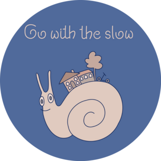 Snail Go With The Slow Sticker