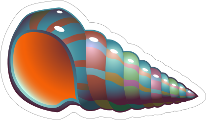 Snail Horn Shell Sticker