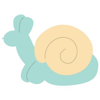 Snail Made Of Balloon Sticker