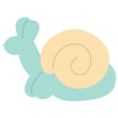 Snail Made Of Balloon Sticker