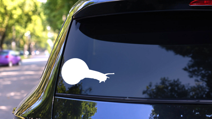Snail Sticker on a Rear Car Window (New) example