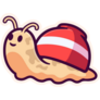 Snail With Bowl Shell Sticker
