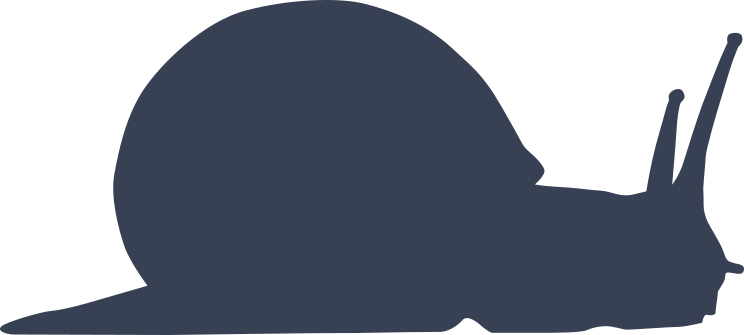 Snail With Long Antennas Sticker