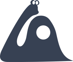 Snail With Long Neck And Dot In Shell Sticker