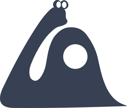 Snail With Long Neck And Dot In Shell Sticker