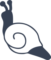 Snail  With Swirled Shell Sticker