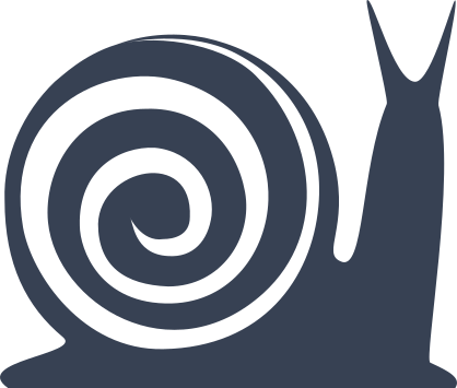 Snail With Swirly Snail Sticker