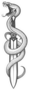 Snake And Sword Drawn In Tattoo Style Sticker