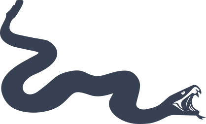 Snake Attacking Sticker