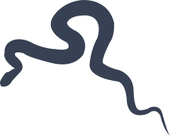 Snake Going To Bottom Left Corner Sticker