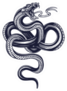 Snake. Hand Drawn Illustration Sticker