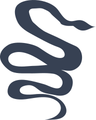 Snake Slithering Upward Sticker