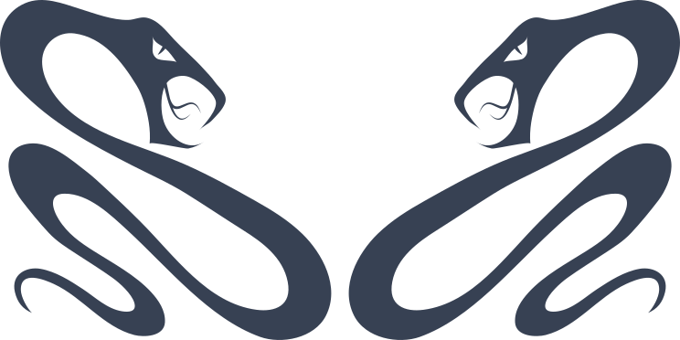 Snakes Fighting Sticker