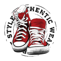 Sneakers Illustration Sticker