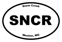 Snow Creek Oval Sticker