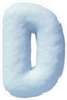 Snow Font Letter D Sticker
