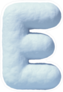 Snow Font Letter Sticker