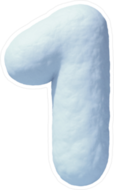 Snow Number 1 Sticker