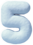 Snow Number 5 Sticker