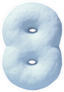 Snow Number 8 Sticker