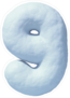 Snow Number 9 Sticker