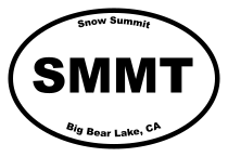 Snow Summit Oval Sticker