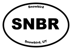 Snowbird Oval Sticker