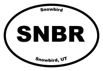 Snowbird Oval Sticker