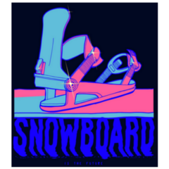 Snowboard Binding 90s Style Retro Sticker