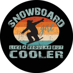 Snowboard Girl Like A Regular But Cooler Sticker