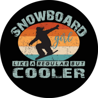 Snowboard Girl Like A Regular But Cooler Sticker