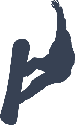 Snowboarder Having A Blast Sticker