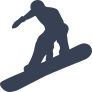 Snowboarder Having Fun Sticker