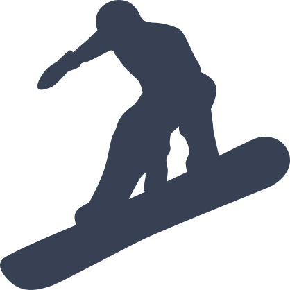Snowboarder Having Fun Sticker