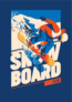 Snowboarder In Motion Sticker