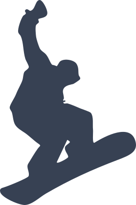 Snowboarder With Fist In The Air Sticker