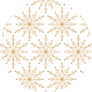 Snowflake  Golden Seamless Pattern Sticker