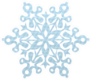 Snowflake Illustration With Beautiful Pattern Sticker