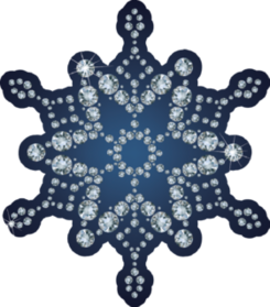 Snowflake Made From Diamonds Sticker
