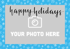 Snowflake Photo Holiday Magnet