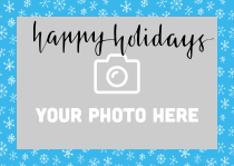 Snowflake Photo Holiday Magnet