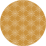Snowflake Seamless Pattern On Gold Sticker