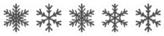 Snowflakes Icons Set Black Winter Silhouettes Sticker